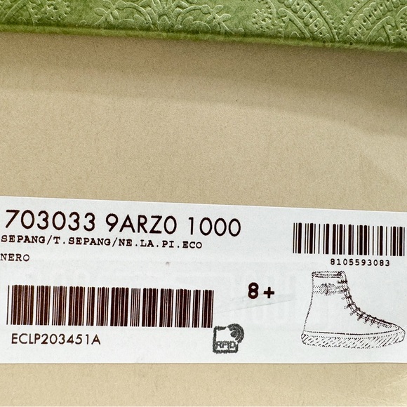 Gucci Interlocking G Logo Canvas High Top Sneakers - Picture 13 of 13